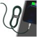 Дата кабель USB 2.0 AM to Lightning 2.0m 2.4A metal green Baseus (CALJK-B06)