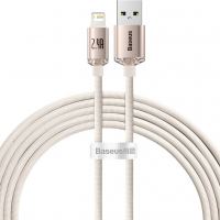 Дата кабель USB 2.0 AM to Lightning 2.0m 2.4A pink Baseus (CAJY001204)