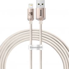 Дата кабель USB 2.0 AM to Lightning 2.0m 2.4A pink Baseus (CAJY001204)