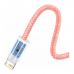 Дата кабель USB 2.0 AM to Lightning 1.0m 2.4A orange Baseus (CALD000407)