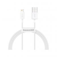 Дата кабель USB 2.0 AM to Lightning 1.0m 2.4A white Baseus (CALYS-A02)