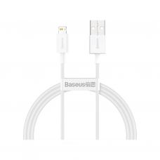 Дата кабель USB 2.0 AM to Lightning 1.0m 2.4A white Baseus (CALYS-A02)