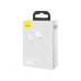 Дата кабель USB 2.0 AM to Lightning 1.0m 2.4A white Baseus (CALYS-A02)