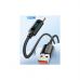 Дата кабель USB 2.0 AM to USB-C 2.0m 7A LED black Essager (EXCT-XYA01-P)