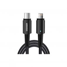 Дата кабель USB-C to Lightning 2.0m 20W black Essager (EXCTL-CGA01)