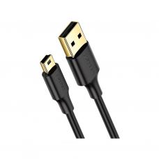 Дата кабель USB 2.0 AM to Mini 5P 1.5m US132 black UGREEN (10385)