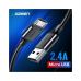 Дата кабель USB 2.0 AM to Micro 5P 3.0m 2A US289 black UGREEN (60827)