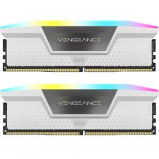 Модуль памяти для компьютера DDR5 32GB (2x16GB) 6000 MHz Vengeance RGB White Corsair (CMH32GX5M2E6000Z36W)