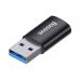 Переходник USB 3.1 M to USB-C F black Baseus (ZJJQ000101)