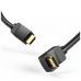 Кабель мультимедійний HDMI M to HDMI M 3.0m 90° corner black Vention (AAQBI)