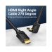 Кабель мультимедійний HDMI M to HDMI M 3.0m 90° corner black Vention (AAQBI)