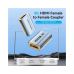 Переходник HDMI F to HDMI F 8K Aluminum black Vention (AIUH0)