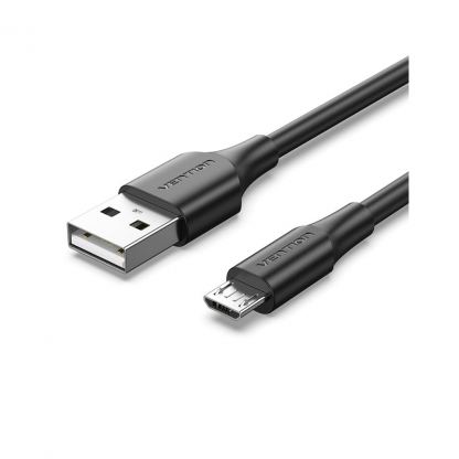 Дата кабель USB 2.0 AM to Micro 5P 1.0m 2A black Vention (CTIBF)