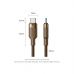Дата кабель USB-C to USB-C 1.0m 3A aluminum gold Vention (TRDJF)