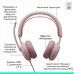 Наушники Logitech Zone Wired 2 USB Rose (981-001620)