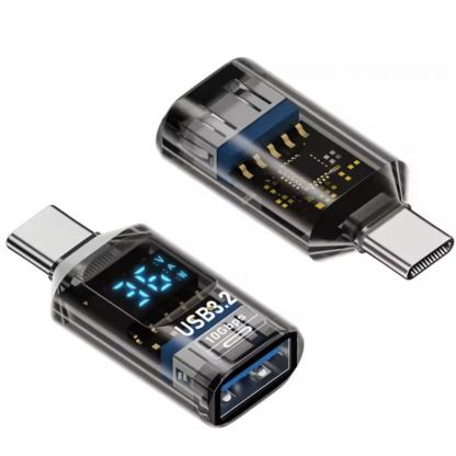 Переходник OTG USB 3.2 AF to USB-C M 10Gbps QC 36W with display XoKo (AC-322UTC)