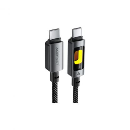 Дата кабель USB-C to USB-C 1.2m 60W black Acefast (6974316284666)