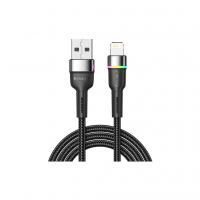 Дата кабель USB 2.0 AM to Lightning 1.0m 2.4A black Essager (EXCL-XCD01)