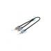 Кабель мультимедийный USB-C M to 2xRCA F 0.5m black Vention (BGVHD)