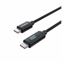 Дата кабель USB-C to USB-C 1.2m PD100W digital display silicone Choetech (XCC-1064)