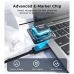 Дата кабель USB-C to USB-C 1.2m PD100W digital display silicone Choetech (XCC-1064)