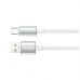 Дата кабель USB 2.0 AM to USB-C 1.0m 3A zinc alloy braided white ColorWay (CW-CBUC098-WT)
