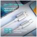 Дата кабель USB 2.0 AM to USB-C 1.0m 3A zinc alloy braided white ColorWay (CW-CBUC098-WT)