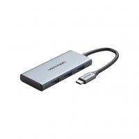 Концентратор Vention USB-C 6-in-1 3xUSB 3.0 + HDMI 4K30Hz + SD/TF 0.15m (TOOHB)