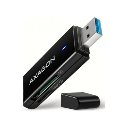 Зчитувач флеш-карт AXAGON USB-A 3.2 to SD/microSD 5Gbps black (CRE-S2N)