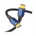 Кабель мультимедийный HDMI M to HDMI M 1.5m 16K60Hz 96Gbps gray Vention (ALVHG)