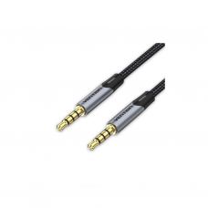 Кабель мультимедійний 3.5mm M to 3.5mm M 1.5m (4pin) gray Vention (BAQHG)