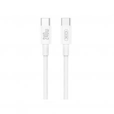 Дата кабель USB-C to USB-C 1.0m 240W white XO (XO-CB-240CC-WH)