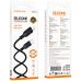 Дата кабель USB-C to Lightning 1.0m silicone BX113 Lenny black BOROFONE (6941991115370)