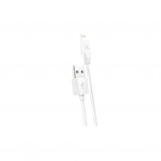 Дата кабель USB 2.0 AM to Lightning 1.0m 2.4A X1 white HOCO (6957531032007)