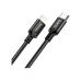 Дата кабель USB-C to Lightning 2.0m 3A 20W nylon X14 black HOCO (6931474752208)