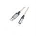 Дата кабель USB 2.0 AM to Lightning 1.0m U112 Shine gray HOCO (6931474788801)