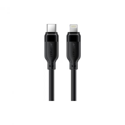 Дата кабель USB 2.0 AM to Lightning 2.0m 30W TPU black Acefast (6974316286288)