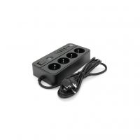 Сетевой фильтр питания Voltronic G13H, 3000W, 4 роз, 4USB 3,2А, 2 Type-C, 2м Black (YT-G13H)