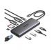 Концентратор Ugreen USB-C 2xHDMI 8K30Hz/4K60Hz + 3xUSB 3.2 + 2xUSB-C 3.2 + RJ45 + SD/TF + PD 100W (15534)