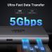 Концентратор Ugreen USB-C 2xHDMI 8K30Hz/4K60Hz + 3xUSB 3.2 + 2xUSB-C 3.2 + RJ45 + SD/TF + PD 100W (15534)