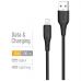 Дата кабель USB 2.0 AM to Lightning 2.0m 3A textured PVC black ColorWay (CW-CBUL095-BK)