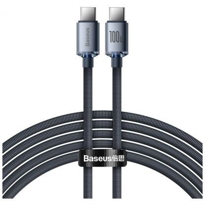 Дата кабель USB-C to USB-C 1.2m 100W black Baseus (CAJY000601)