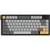 Клавиатура Ajazz AF82 Wireless/Bluetooth/USB UA Black/Gray/Yellow (AF82-BGY)