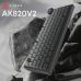 Клавиатура Ajazz AK820 V2 White Peach Switch Wireless/Bluetooth/USB UA Black/Gray (AK820-V2-WP-S-BG)