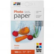 Фотопапір ColorWay 10x15 190г matte, 100с (PM1901004R)