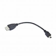 Дата кабель OTG USB 2.0 AF to Mini 5P 0.15m Cablexpert (A-OTG-AFBM-002)