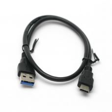 Дата кабель USB 3.0 AM to Type-C 0.5m PowerPlant (KD00AS1253)