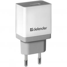 Зарядний пристрій Defender UPA-21 white, 1xUSB, 5V / 2.1A (83571)