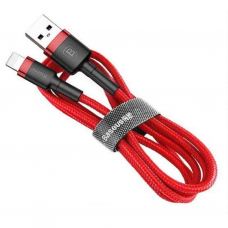 Дата кабель USB 2.0 AM to USB-C 1.0m Cafule 3A red+red Baseus (CATKLF-B09)