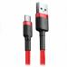 Дата кабель USB 2.0 AM to USB-C 1.0m Cafule 3A red+red Baseus (CATKLF-B09)